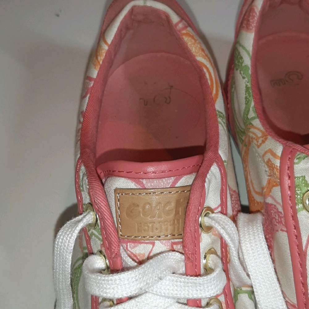 COACH BARRETT SIGNATURE MULTICOLOR LOGO SNEAKERS - Picture 7 of 10